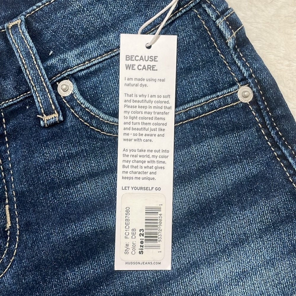 Hudson Jeans Rolled Cuff Denim Shorts NWT - Picture 2 of 8